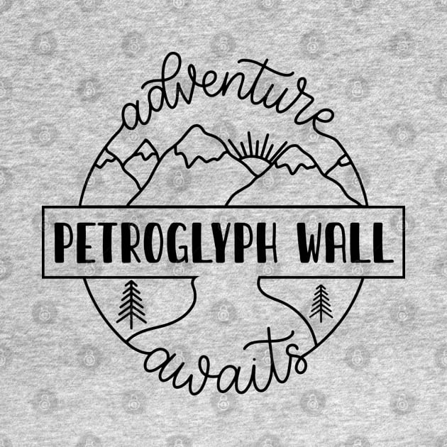 Petroglyph Wall hiker gift for climber. Perfect present for mother dad friend him or her by SerenityByAlex